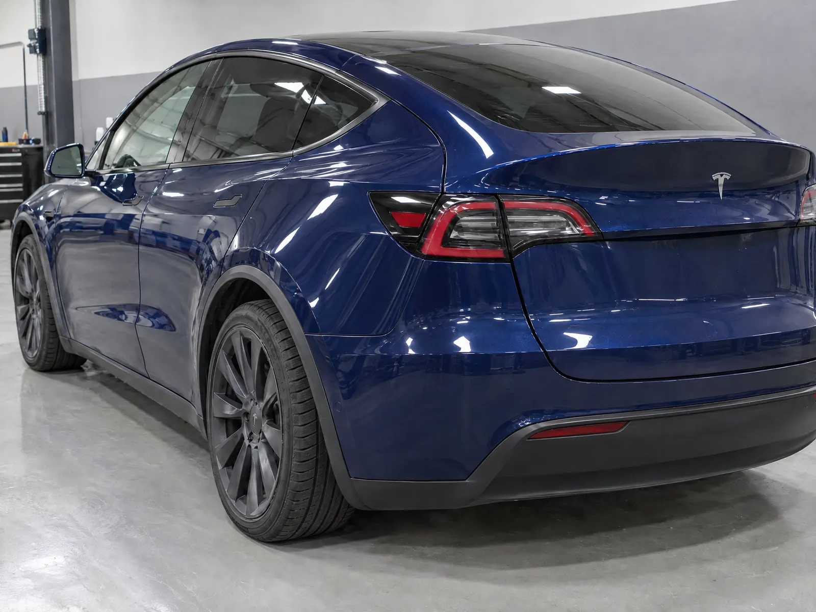 After repair: Electric SUV · rear quarter panel
